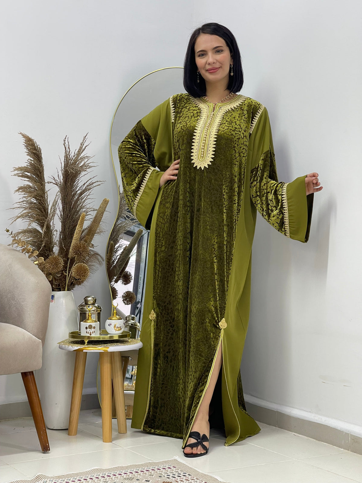 Gandoura en velours