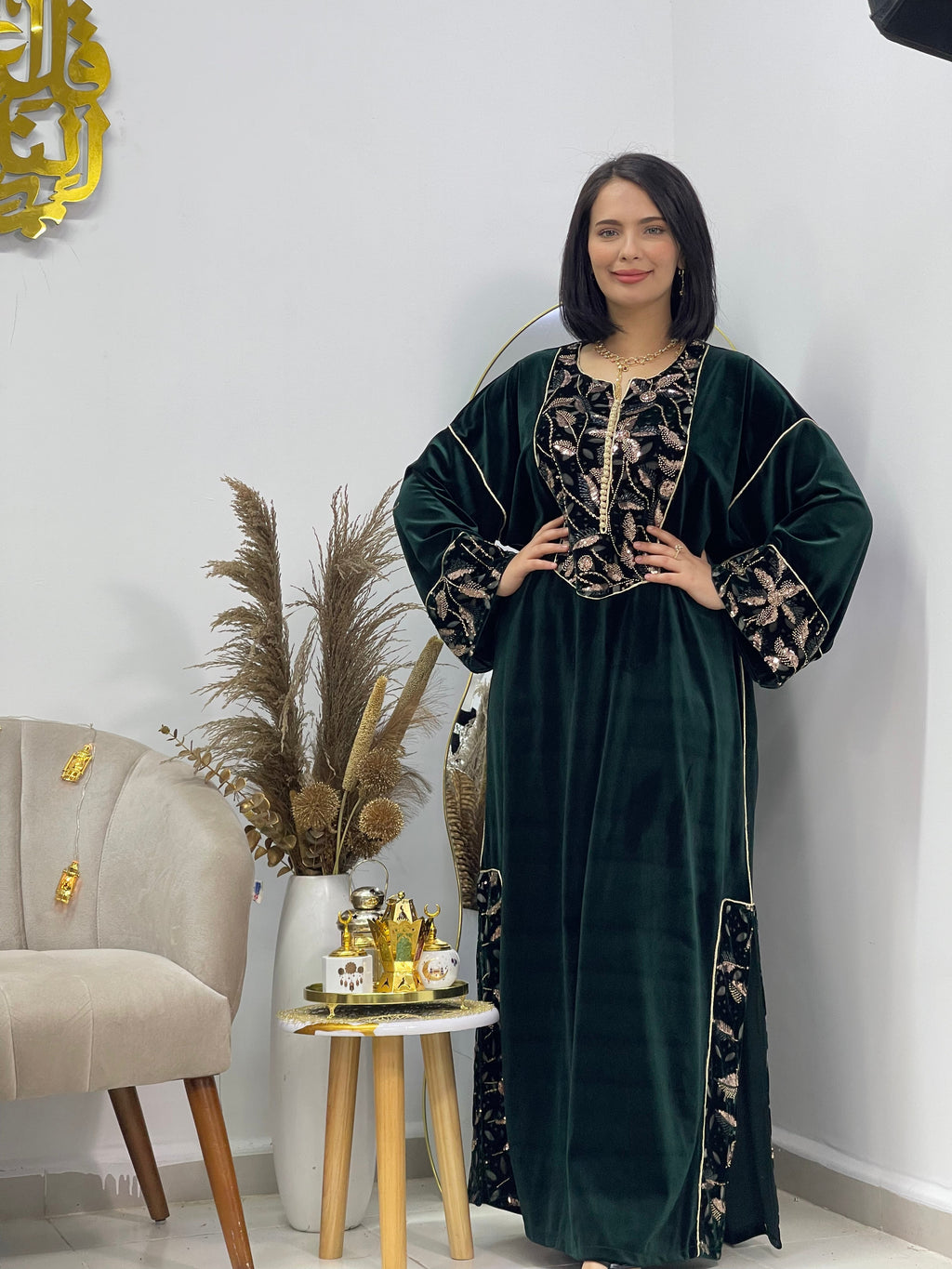 Gandoura en velours