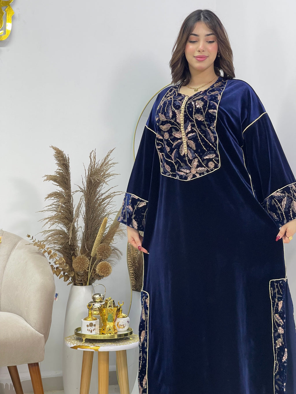 Gandoura en velours