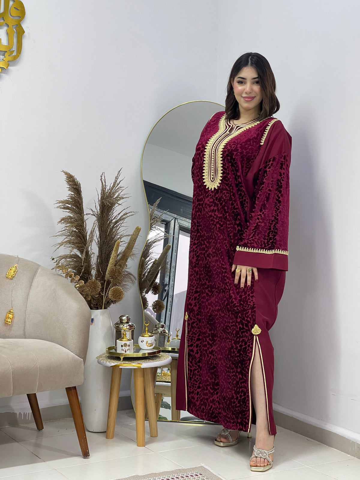 Gandoura en velours