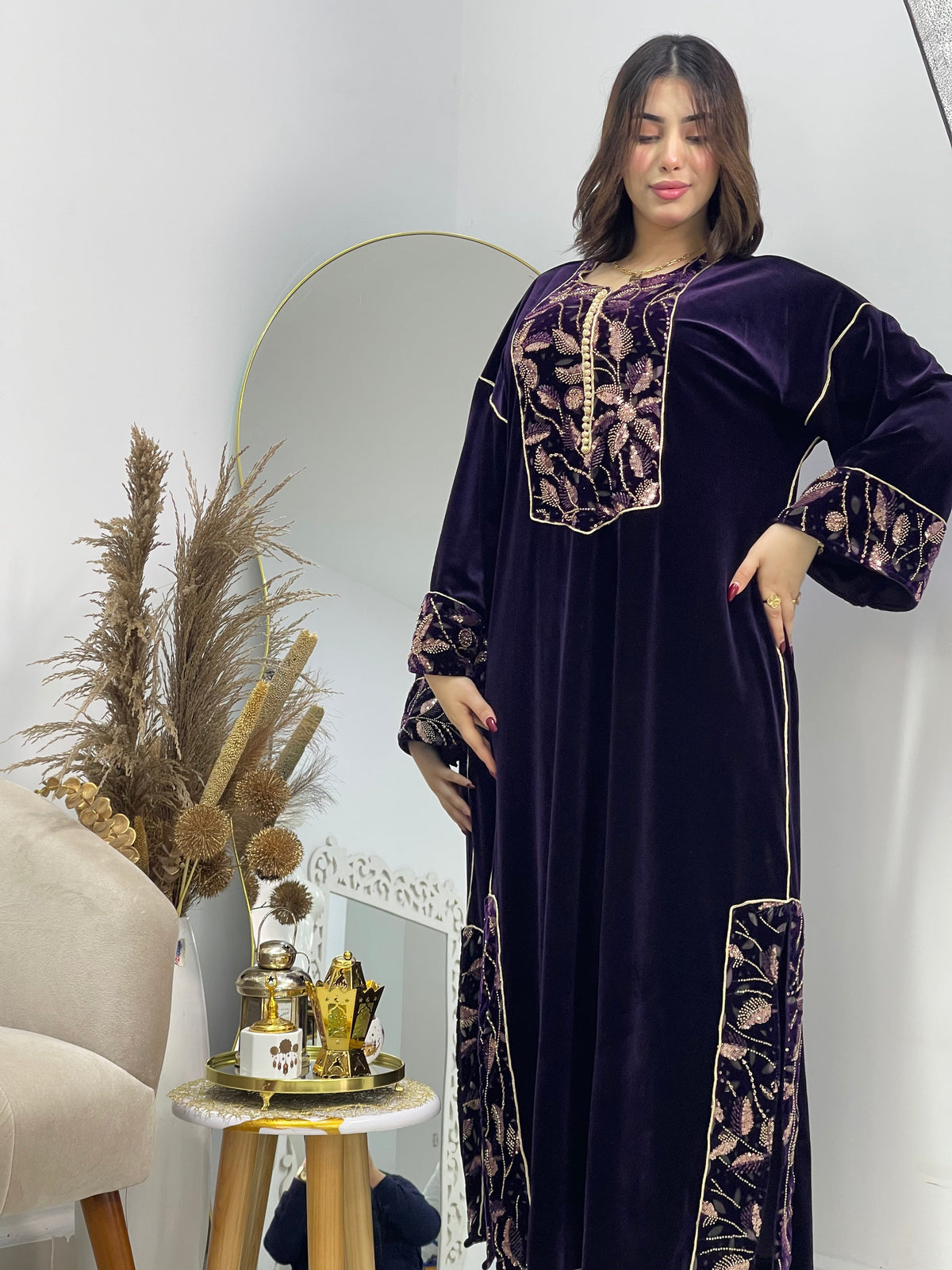 Gandoura en velours