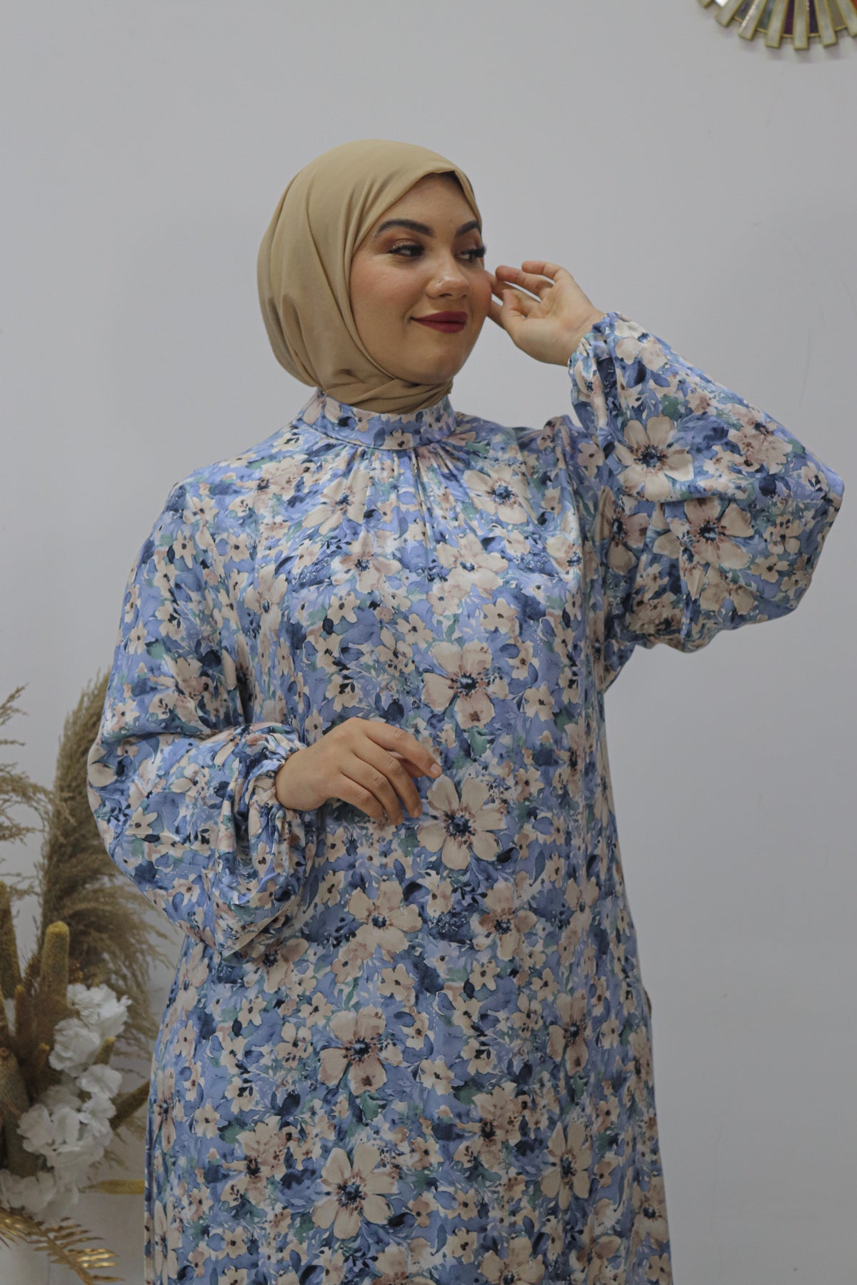 Ensemble Floral Élégance – 2 Pièces