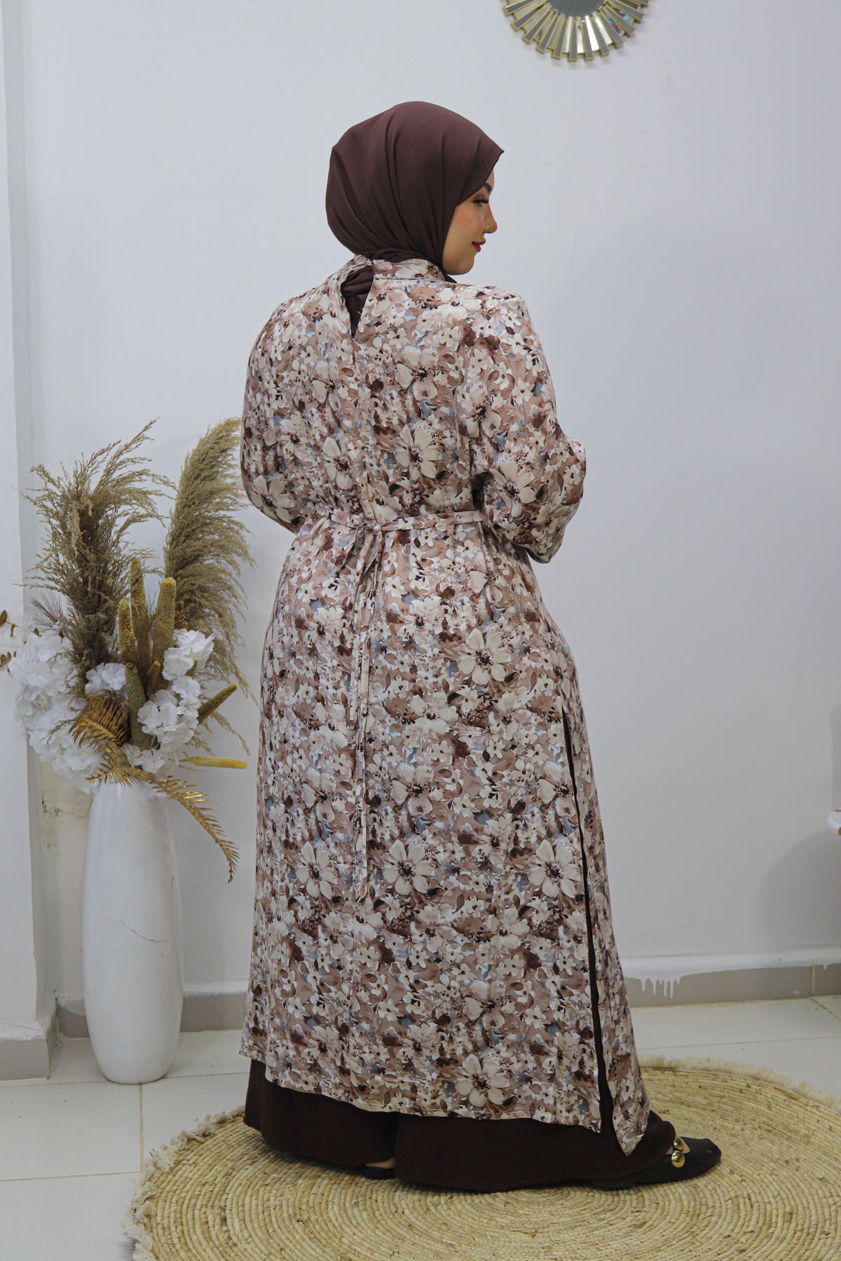 Ensemble Floral Élégance – 2 Pièces