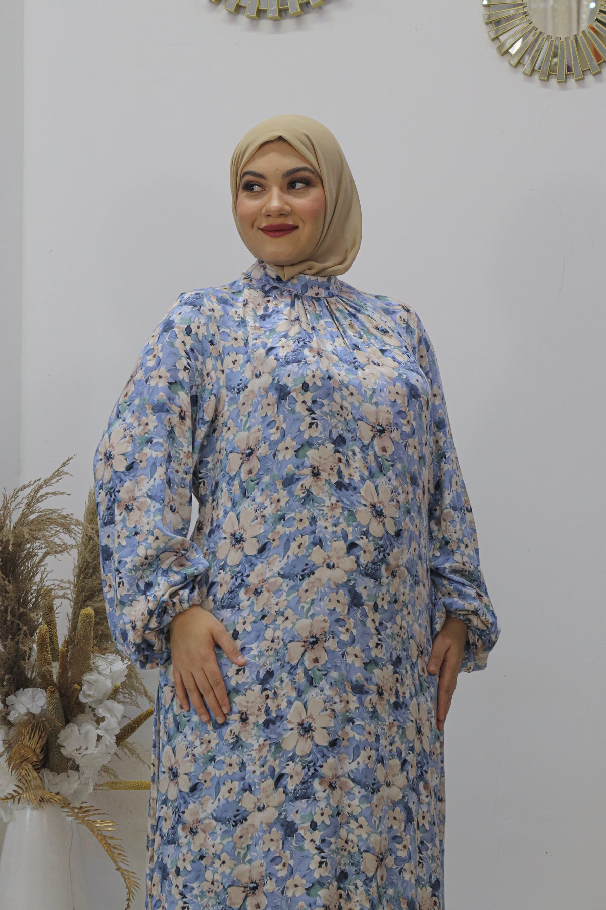Ensemble Floral Élégance – 2 Pièces